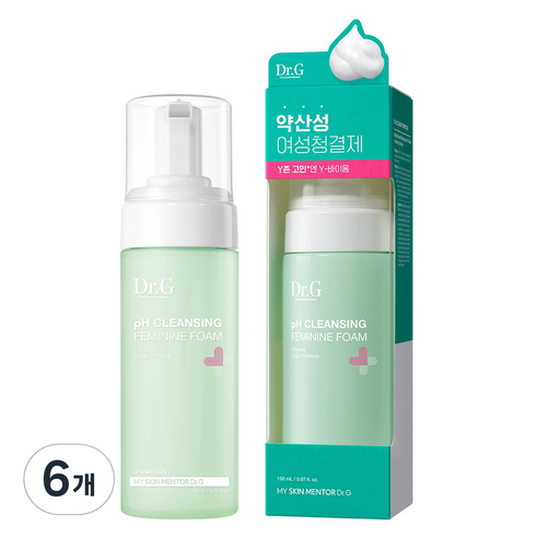 닥터지 약산성 여성청결제, 6개, 150ml