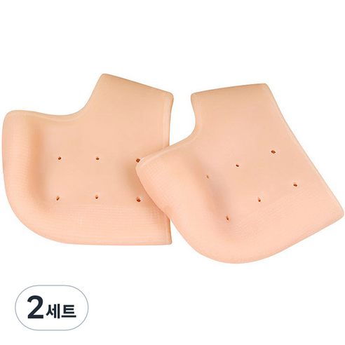 재니홈 뒷꿈치 각질 보습 케어 실리콘 양말 스킨 2p, 2세트, 2개입