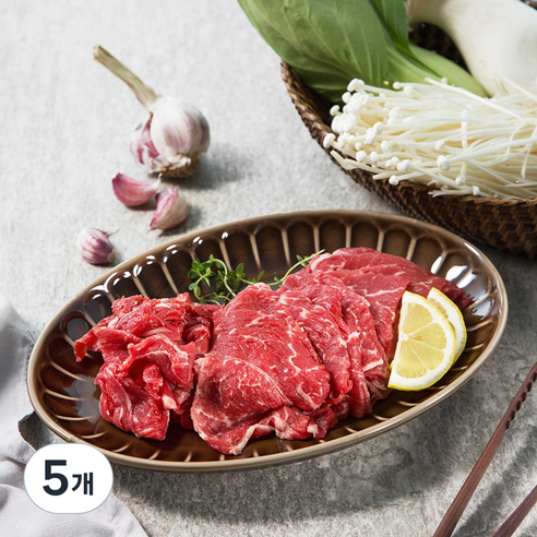 쉐프파트너 호주산 와규 불고기/샤브샤브용 (냉장), 500g, 5개