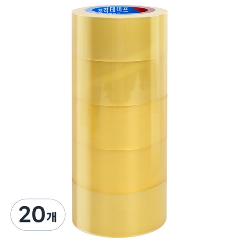 코멧 53 μm 경포장용 박스 테이프 48 mm*40 m, 20개