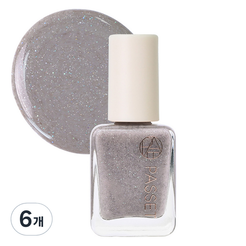 파셋 셀럽 네일컬러 폴리쉬 매니큐어, 88 앙고라그레이, 7ml, 6개