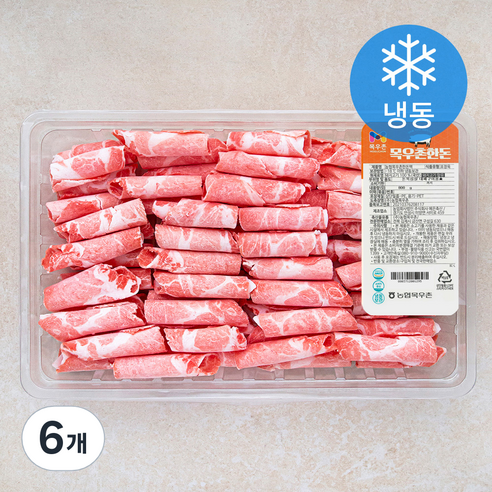 목우촌 한돈 대패 목심 구이용 (냉동), 800g, 6개