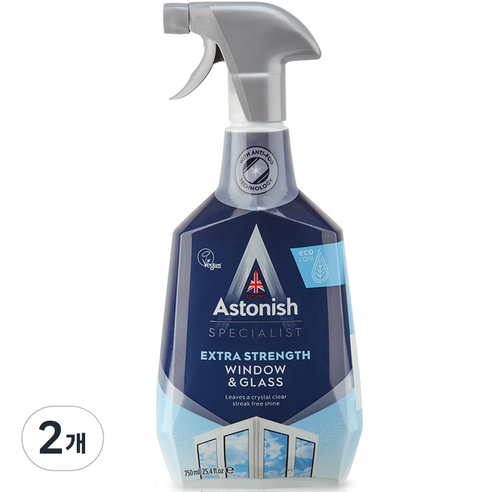 아스토니쉬 스페셜리스트 윈도우 클리너 750ml, 2개