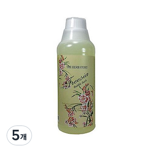 더허브스토리 버블바스 후리지아, 1000ml, 5개