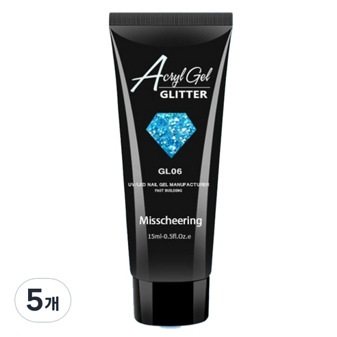 에스떼오뜨젠 스위스녹스 셀프 인조 손톱 연장 폴리젤 15ml, GL06, 5개