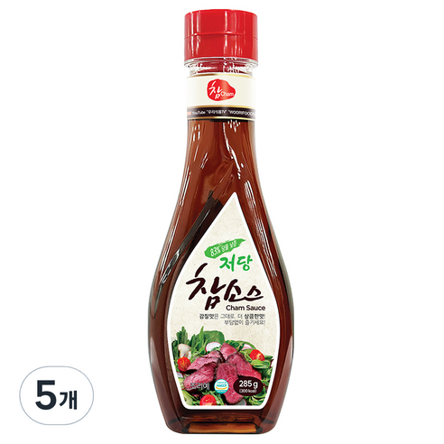 우리식품 83% 당을 낮춘 저당 참소스, 285g, 5개