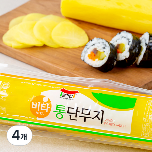 일가집 비타 통단무지, 500g, 4개