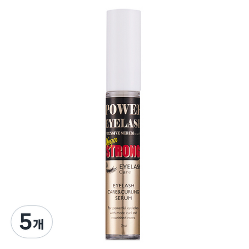 미스코스 동성제약 파워아이래쉬 인텐시브 세럼 속눈썹 영양제 메가스트롱, 5개, 7ml