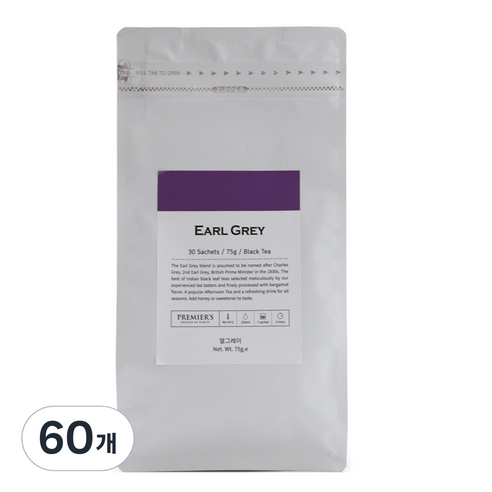 프리미어스티 얼그레이 홍차, 2.5g, 30개입, 2개