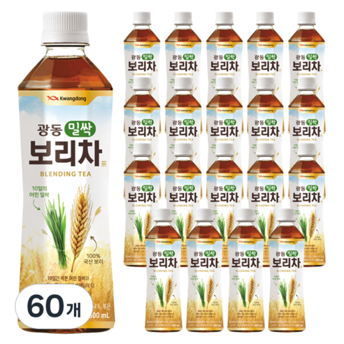 광동 밀싹 보리차, 500ml, 60개