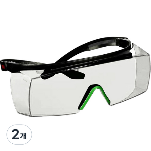 쓰리엠 SecureFit 보안경 IR1.7 회색 SF3717AS, 2개