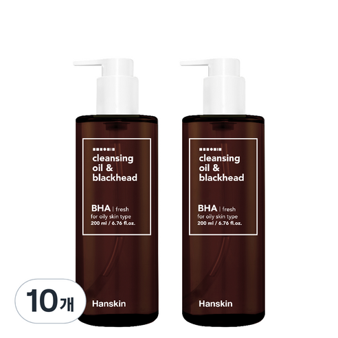 한스킨 클렌징오일 앤 블랙헤드 BHA, 200ml, 10개