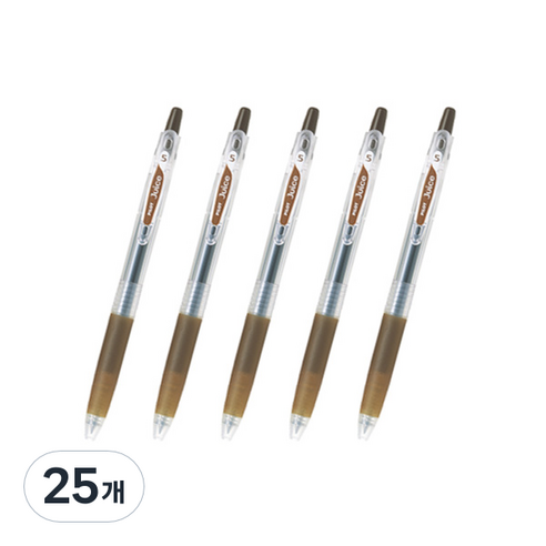 파이롯트 쥬스 젤잉크펜 0.38mm, 커피 브라운, 25개