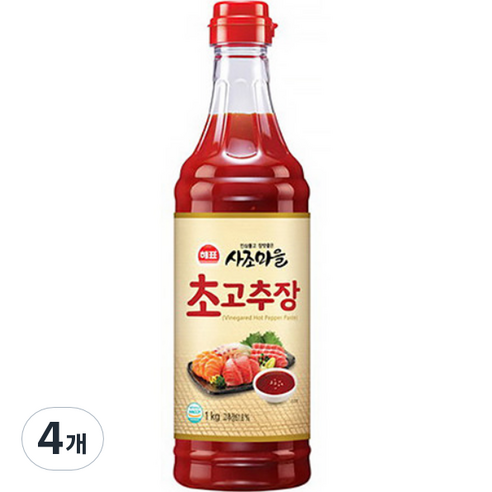 해표 사조마을 초고추장, 1kg, 4개