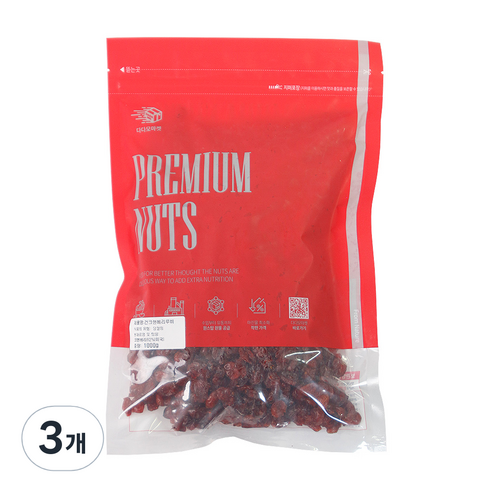 다다모마켓 건크랜베리 루비, 1kg, 3개