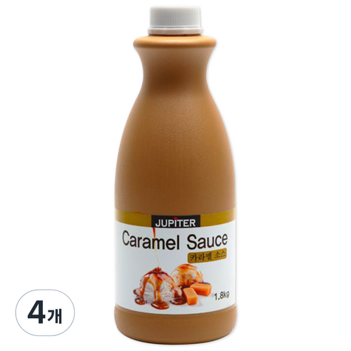 쥬피터 카라멜 소스, 1.8kg, 4개