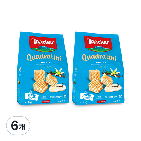 로아커 웨하스 바닐라, 6개, 250g