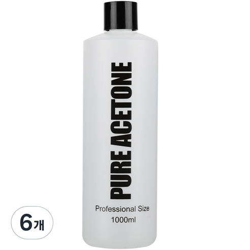 퓨어 아세톤, 1000ml, 6개