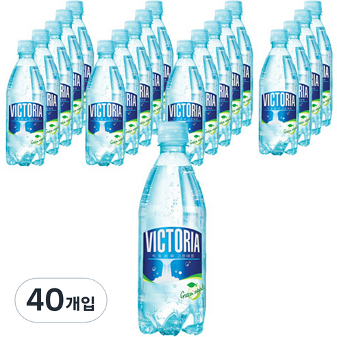 웅진 빅토리아 그린애플 탄산음료, 500ml, 40개입