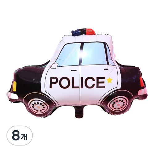 피앤비유니티 호일풍선 대형, 경찰, 8개