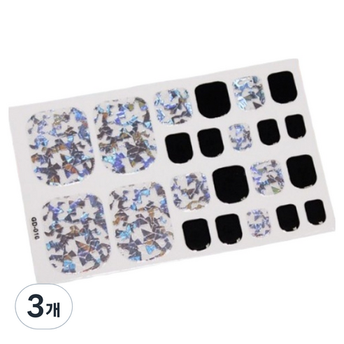 블루코지 페디팁 셀프 스티커 발 꾸미기, 3개, Type 07