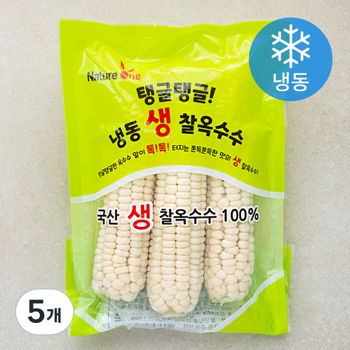 네이처원 탱글탱글 생찰옥수수 (냉동), 5개, 350g 이상