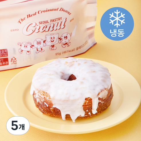서울페이스트리 글레이즈 크로넛 (냉동), 95g, 5개