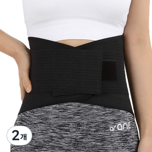 아오스 101B Waist Back Brace 12인치 허리보호대, 2개