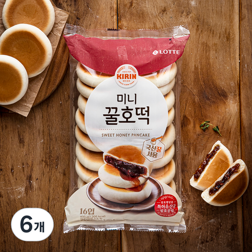 기린 미니 꿀호떡, 400g, 6개 찹쌀호떡믹스400