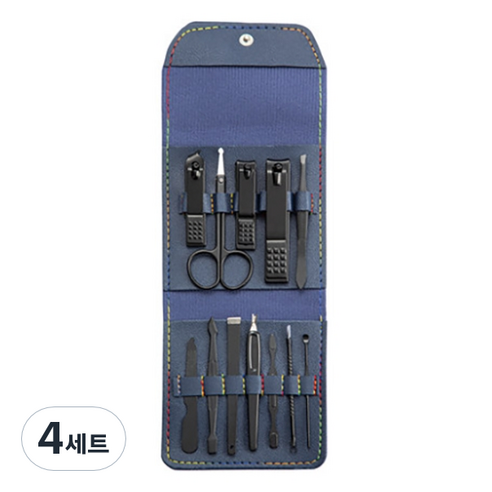 셀라 손톱깎이 12종 세트, 블루, 4세트