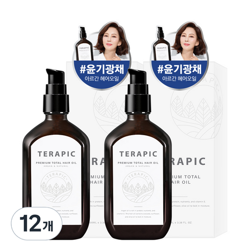 테라픽 프리미엄 토탈 헤어오일, 100ml, 12개