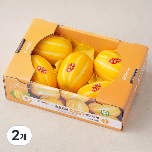 곰곰 GAP 당도선별 성주참외, 2kg, 2개