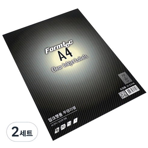 폼텍 전산 잉크젯 투명 라벨지 IC-3130, 1칸, 10개