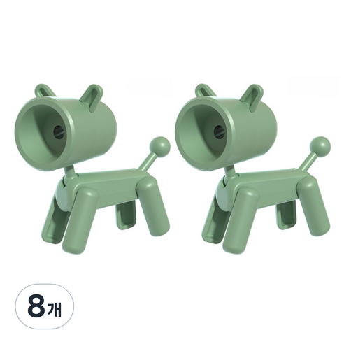 블랙트리 스탠딩 휴대용 연필깎이, 그린, 8개