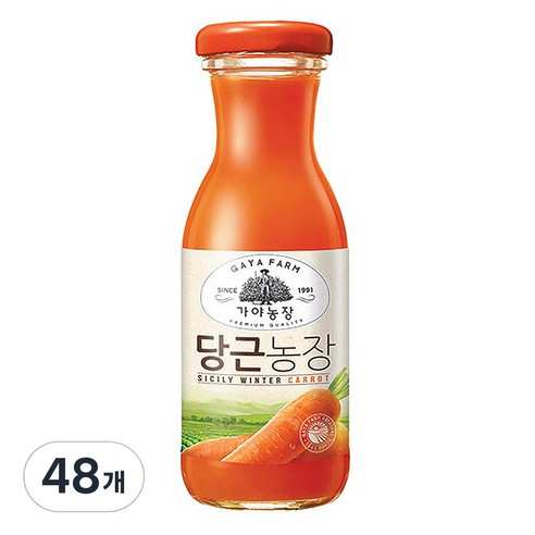 가야농장 당근농장, 180ml, 48개