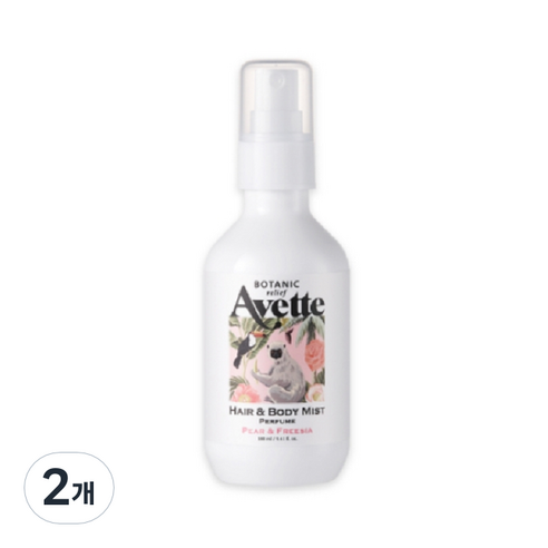 아베뜨 보타닉 릴리프 페어 앤 프리지아 퍼퓸 헤어 & 바디 미스트, 160ml, 2개