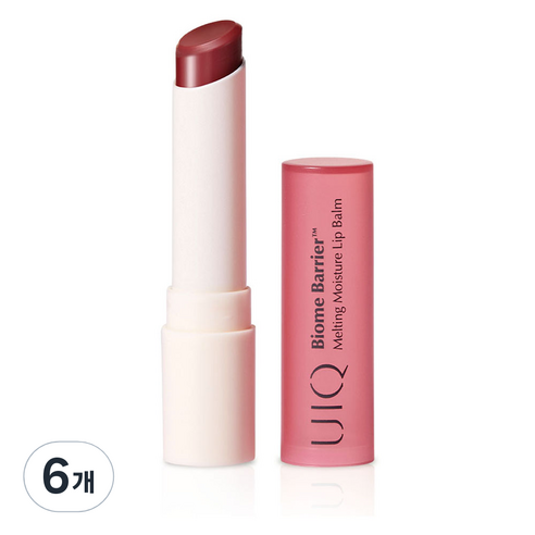 유이크 바이옴 베리어 멜팅 모이스처 립밤, 모브라이즈, 3.2g, 6개