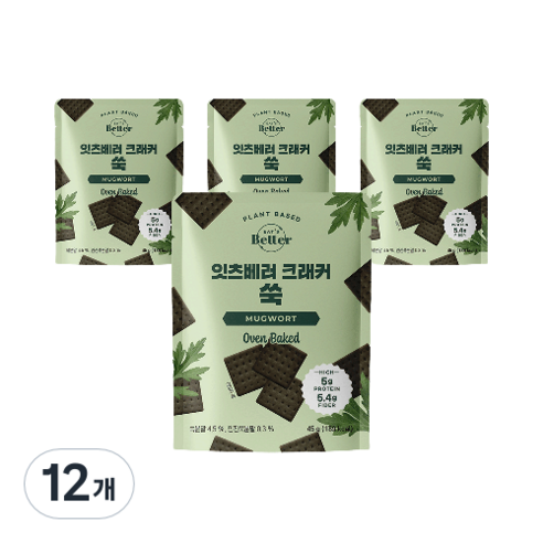 잇츠베러 크래커 쑥, 45g, 12개