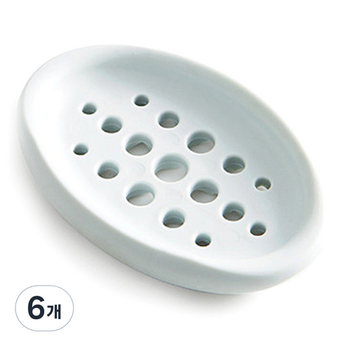 물빠짐 손빨래 비누받침, 블루, 6개