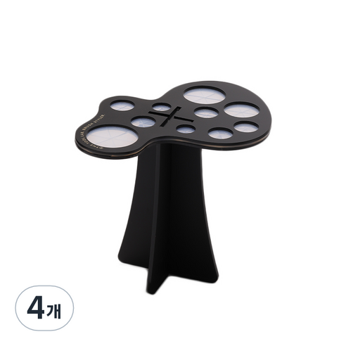 더툴랩 브러쉬 거치대 블랙 브러쉬 건조, 4개