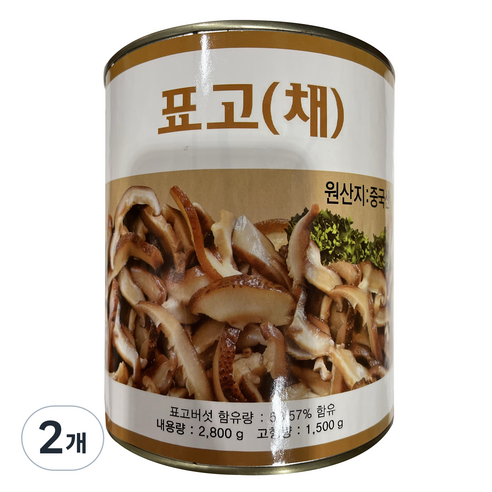 청은 표고버섯 채, 2.8kg, 2개