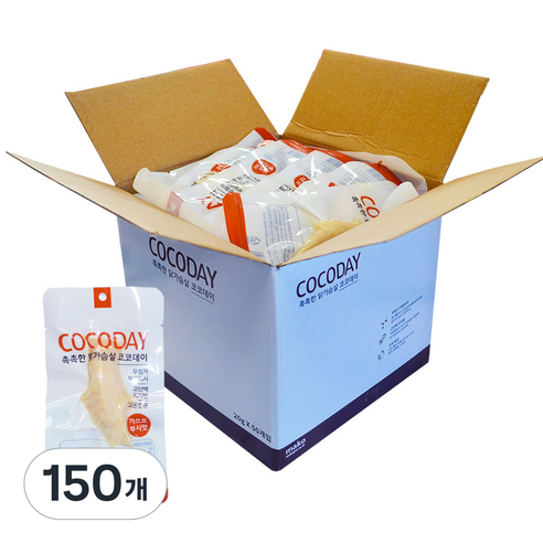 코코데이 촉촉한 닭가슴살 소시지, 가쓰오부시맛, 20g, 150개