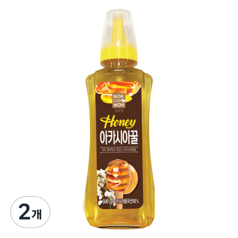 녹차원 아카시아꿀, 500g, 2개