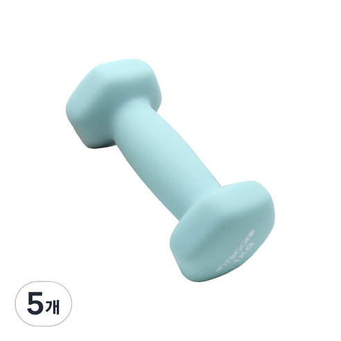핏분 네오프렌 아령 멜론민트, 1kg, 5개