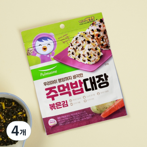 풀무원 주먹밥 대장 볶음김, 30g, 4개