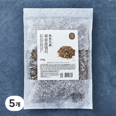 어식백세 멸치 볶음용, 300g, 5개