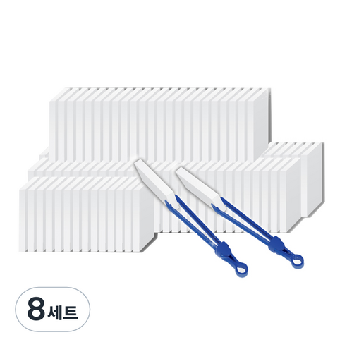 바스프 매직블럭 클리너 소형 50p + 집게 본품, 8세트