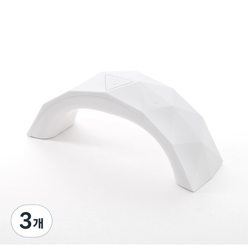 RB젤램프 LED 9W 미니 젤네일 램프, 화이트, 3개