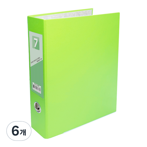 투코비 도노 D링 바인더 3공 A4 7cm, 연두, 6개