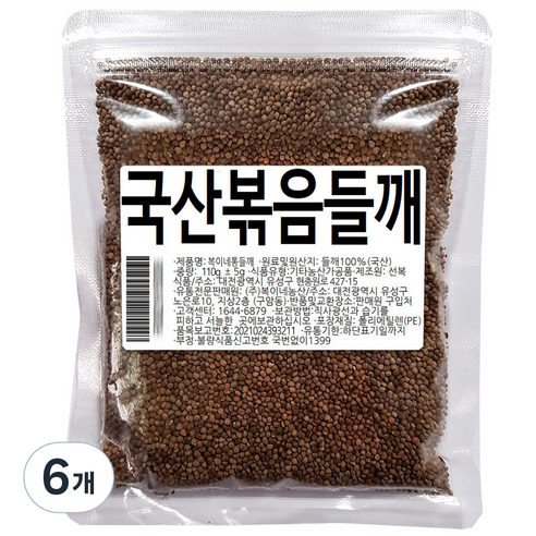 복이네먹거리 볶음들깨, 110g, 6개
